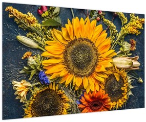 Tablou - Flori de toamnă (90x60 cm)