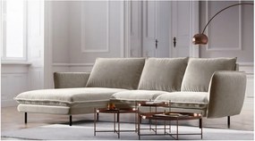 Colțar cu șezlong pe partea stângă Cosmopolitan Design Vienna, bej