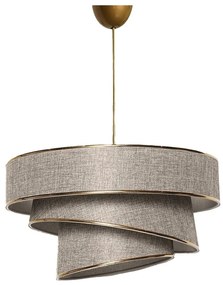 Lustră bej/aurie cu abajur textil ø 40 cm Couper – Opviq lights