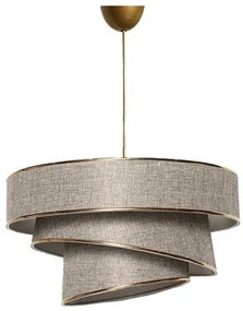 Lustră bej/aurie cu abajur textil ø 40 cm Couper – Opviq lights