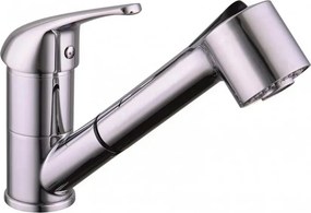 Baterie bucatarie cu dus extractibil Inter Ceramic Hilda monocomanda finisaj crom lucios