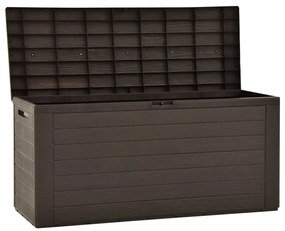 Lada de depozitare pentru gradina, maro, 116 x 44 x 55 cm Maro, 280 l