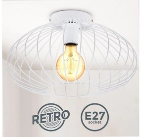 Lustră aplicată RETRO 1xE27/40W/230V albă B.K. Licht 1399