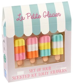 Set de 3 gume de șters / radiere Ice Lolly - Rex London