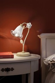 Veioza clasica cu flori din ceramica realizate manual SIENAL