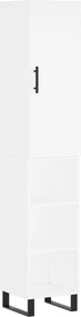 vidaXL Dulap înalt, alb, 34,5x34x180 cm, lemn prelucrat