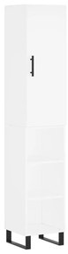 3199001 vidaXL Dulap înalt, alb, 34,5x34x180 cm, lemn prelucrat