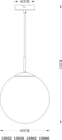 Globo 15852 - Lustră pe cablu VARUS 1xE27/40W/230V