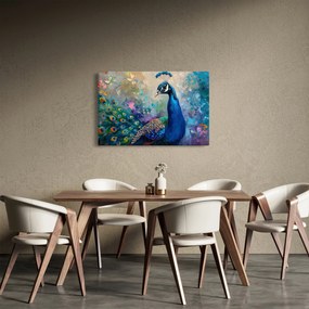 Tablou - Pictura de un păun (90x60 cm)