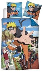 Naruto Hidden Leaf set de lenjerie de pat 140×200cm, 65×65 cm