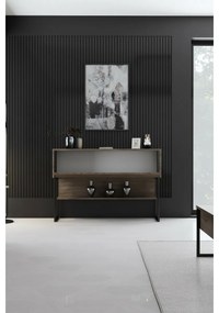 Comodă Luxe Walnut and Black