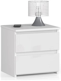 Noptieră CLeania CL2 (alb lucios). 1068576