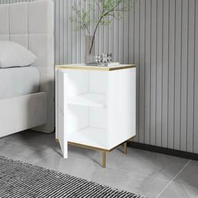 Noptieră Imaj White and Gold