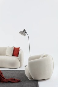 Set canapea cu fotoliu si taburet puf lotte