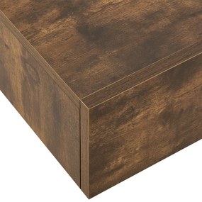 Noptiera montata pe perete 46x30x15 cm cu sertar, aspect lemn