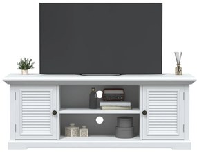 vidaXL Dulap TV, alb, 110x30x41 cm, lemn prelucrat
