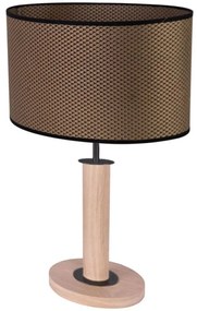 Spot-Light 7017400311537 - Lampă de masă MERCEDES 1xE27/40W/230V, stejar