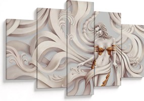 Tablou - Zeița motiv floral (150x105 cm)