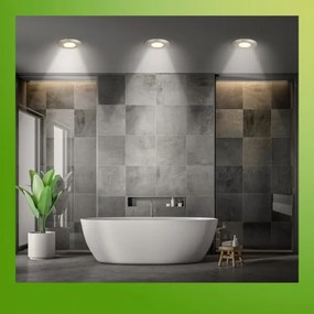 Briloner 7588032 - Set de 3 plafoniere LED pentru baie KLIRA, 1x LED/4,9W/230V, IP44, crom