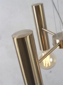 Lustra design minimalist cu 3 surse de lumina Cannes gold, S