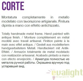 Candelabru design rustic CORTE SP8 RUGGINE 057194