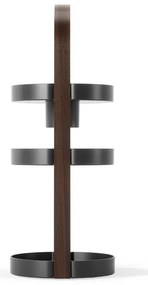 Organizator de baie negru din plastic reciclat Bellwood – Umbra