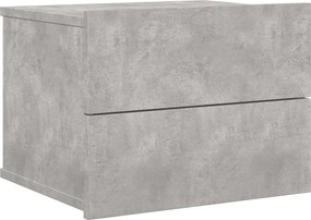 vidaXL Noptieră, gri beton, 40x30x30 cm, lemn prelucrat