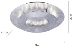 Plafonieră LED NEVIS LED/6W/230V argintie Paul Neuhaus 9011-21