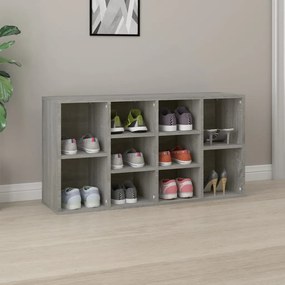 vidaXL Bancă pentru pantofi, gri sonoma, 103x30x55 cm lemn prelucrat