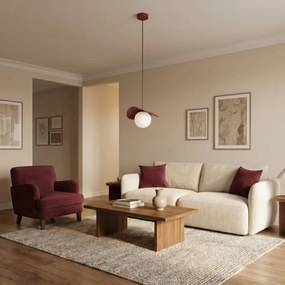Lustră pe cablu FLORA 1xG9/8W/230V roșie
