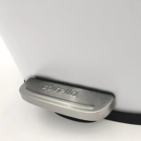 Coș de gunoi alb mat cu pedală din oțel 5 l Akira – Spirella