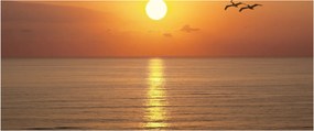 Tablou - Apus de soare peste ocean (120x50 cm)