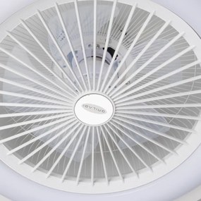 Plafonieră LED dimabilă cu ventilator Brilagi RONDA LED/48W/230V alb + telecomandă