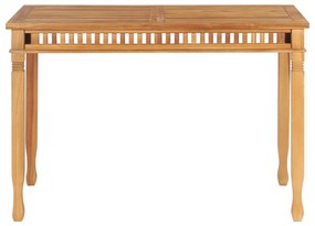 49385 vidaXL Masă de grădină, 120 x 65 x 80 cm, lemn masiv de tec