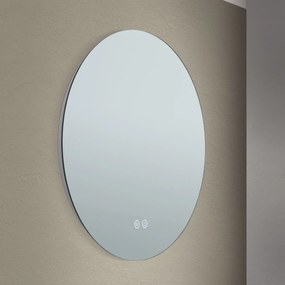 Oglinda baie cu iluminat LED dimabil IP44 FOCUS D-45cm