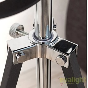 LAMPADAR deosebit in stil RETRO BIG Studio negru/ argintiu A-36562 VC