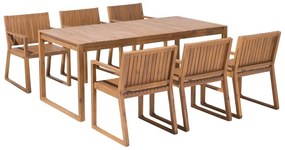 Set mobilier de grădină Saffiya (lemn deschis) . 1075795