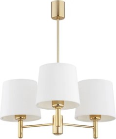BRILAGI - Lustră pe tijă MONTE 3xE27/60W/230V crem/auriu