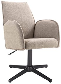 HR280CROSS Scaun Latte Boucle cu Bază Neagră