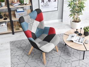 Fotoliu Nutri (patchwork + negru). 1110344