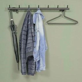 Cuier de perete negru din metal 80 cm Odin – Spinder Design