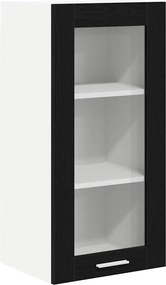 vidaXL Dulap suspendat Stejar Negru 40 x 31 x 80 cm Lemn compozit