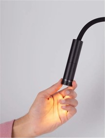 Aplica cu reader LED cu brat flexibil IP44 SONICA negru