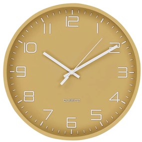 Ceas de perete Rosolini, ocru, silențios, 30 cm