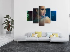 Tablou - Privirea unei femei tinere (150x105 cm)