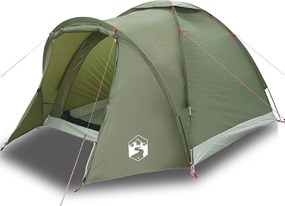 vidaXL Cort de pescuit 2 persoane, verde măsliniu, impermeabil