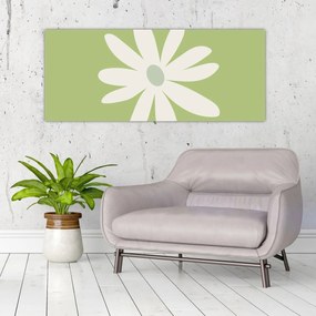 Tablou - Hippies, flori verzi N⁰2 (120x50 cm)