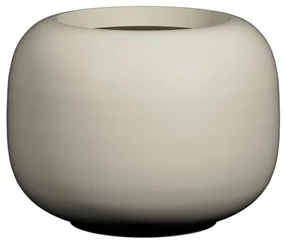 Ghiveci Sphere Low, alb mătăsos, mai multe dimensiuni - Ghivece de ceramică mărimea: S - ⌀ 45,6, h. 34,4 cm