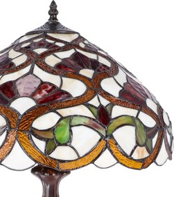 Lampa de masa Tiffany Bocciolo h 62 cm, abajur 40 cm