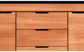 Comodă joasă din lemn de fag 134x63 cm Greg - The Beds